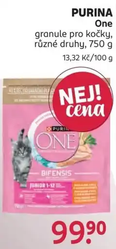 Rossmann Purina One granule pro kočky nabídka