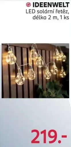 Rossmann Ideenwelt led solární řetěz nabídka