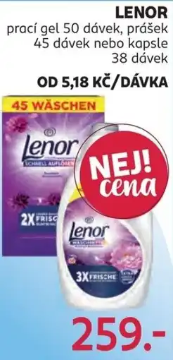 Rossmann Lenor prací gel nabídka