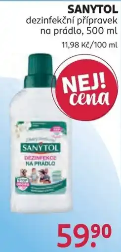 Rossmann Sanytol dezinfekce na prádlo nabídka