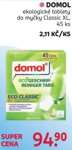 Rossmann Domol ekologické tablety do myčky Classic XL nabídka