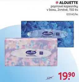 Rossmann Alouette papírové kapesníky nabídka
