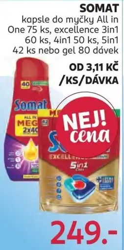 Rossmann Somat kapsle do myčky All in One nabídka