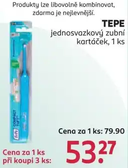 Rossmann Tepe jednosvazkový zubní kartáček nabídka