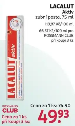 Rossmann Lacalut aktiv nabídka