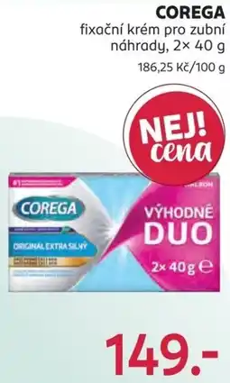 Rossmann Corega fixační krém pro zubní náhrady nabídka