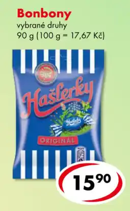 CBA Hašlerky bonbony nabídka