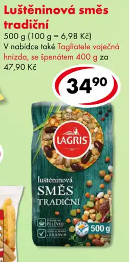 CBA Lagris luštěninová směs tradiční nabídka