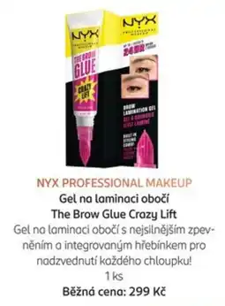 Rossmann NyX Professional Makeup Gel na laminaci obočí The Brow Glue Crazy Lift nabídka