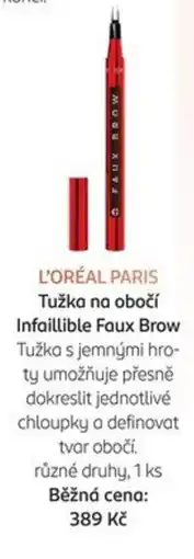 Rossmann L'Oréal Paris Tužka na obočí Infaillible Faux Brow nabídka