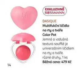 Rossmann Dasique multifunkční líčidlo na rty a tváře color pot nabídka