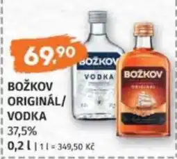 Konzum Božkov originál/vodka nabídka