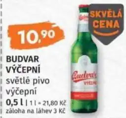 Konzum Budvar výčepní světlé pivo výčepní nabídka