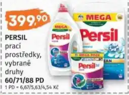 Konzum Persil prací prostředky, vybrané druhy nabídka