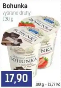 Konzum Bohunka vybrané druhy nabídka