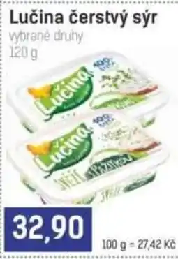Konzum Lučina čerstvý sýr nabídka