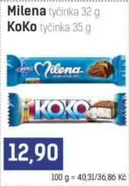 Konzum Milena tyčinka KoKo tyčinka nabídka