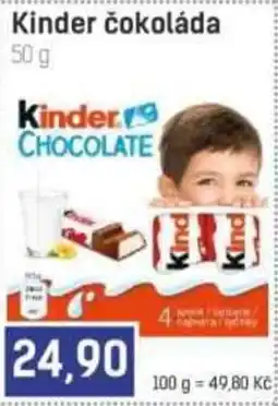 Konzum Kinder čokoláda nabídka