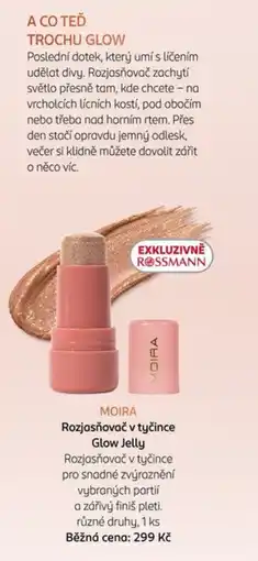 Rossmann Moira rozjasňovač v tyčince glow jelly nabídka