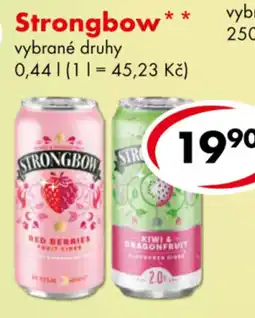 CBA Strongbow vybrané druhy nabídka