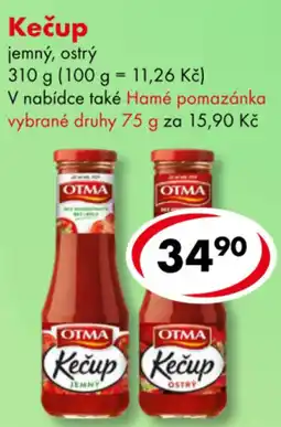 CBA Otma Kečup jemný ostrý nabídka