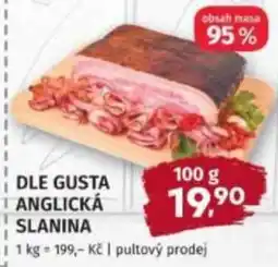 Konzum Dle gusta anglicka slanina nabídka