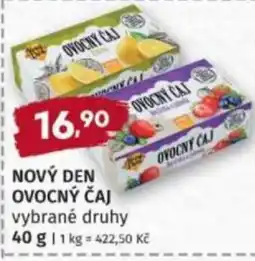 Konzum Nový den ovocný čaj nabídka