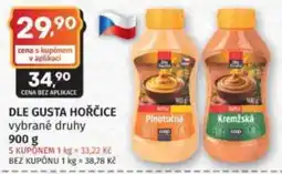 Konzum Dle Gusta hořčice vybrané druhy nabídka