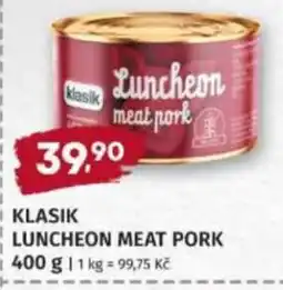 Konzum Klasik luncheon meat pork nabídka
