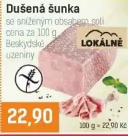 Konzum Beskydské uzeniny Dušená šunka nabídka