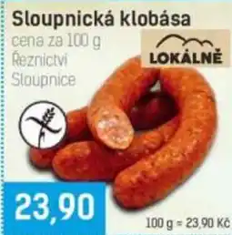 Konzum Sloupnická klobása nabídka