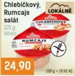 Konzum Valtara chlebičkový rumcajs salát nabídka