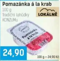 Konzum KONZUMu pomazánka a la krab nabídka