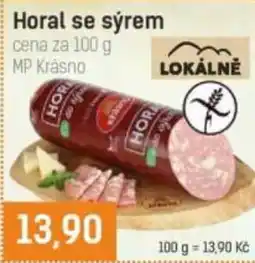 Konzum Horal se sýrem nabídka