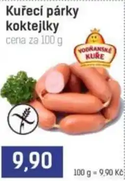 Konzum Yodránské kuře kuřecí párky koktejly nabídka
