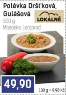 Konzum Masoeko Polévka Dršťková, Gulášová nabídka