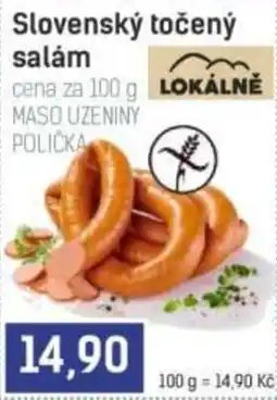 Konzum Slovenský točený salám nabídka