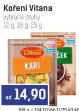 Konzum Vitana kari nabídka