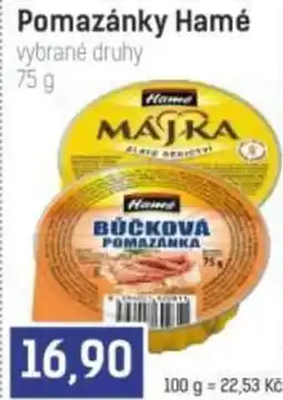 Konzum Hamé bučková pomazánka nabídka