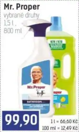 Konzum Mr. Proper vybrané druhy nabídka