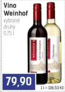 Konzum Weinhof výbrané druhy nabídka