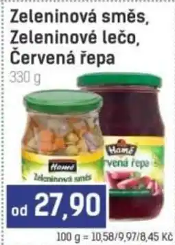 Konzum Home zeleninová směs, zeleninové lečo, červená řepa nabídka