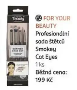 Rossmann For Your Beauty profesionální sada štětců smokey cat eyes nabídka