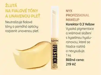 NyX Professional Makeup Korektor 0.3 Yellow