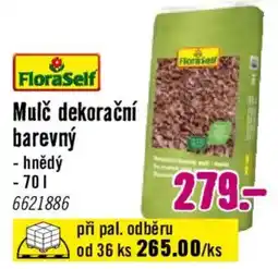 Hornbach FloraSelf mulč dekorační barevný hnědý nabídka
