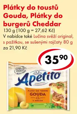 CBA Apetito plátky do toustů gouda nabídka