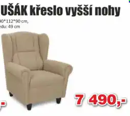 Jamall Ušák křeslo vyšší nohy nabídka
