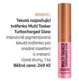 Rossmann Rimmel tekutá rozjasňující tvářenka multi tasker turbocharged glow nabídka