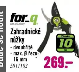 Hornbach for.q zahradnické nůžky nabídka