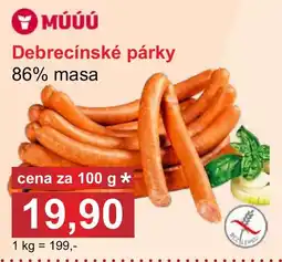 PLUS JIP Múúú debrecínské párky nabídka
